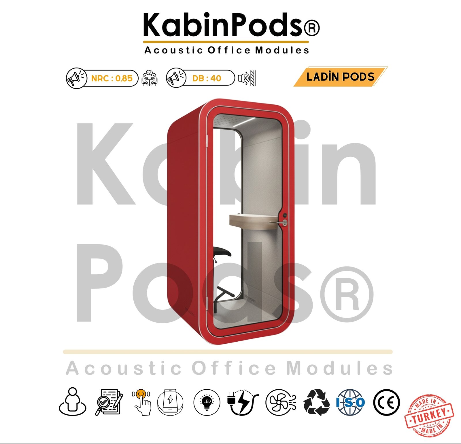 Akustik Telefon Kabini Detay - 15. Görsel - Ses Yalıtım Teknolojisi